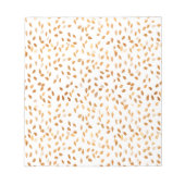 Gold Leaf Confetti Pattern Notitieblok (Voorkant)