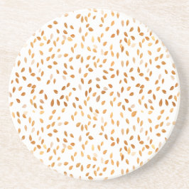 Gold Leaf Confetti Pattern Zandsteen Onderzetter