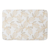 Gold Leaf Designer Large Bath Mat (Voorkant)