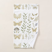 Gold Leaf en Butterflies Bad Handdoek (Handdoek)