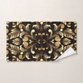 Gold Leaf Floral Bad Handdoek (Handdoek)