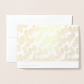 Gold Leaf Foliage Wedding RSVP Folie Kaarten (Met envelop)