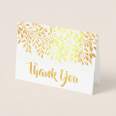 Gold Leaf Folie Bedankt met foto en handtekening Kaarten (Voorkant)