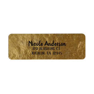 Gold Leaf Folie Kijk Modern Elegant Chic Wedding Etiket