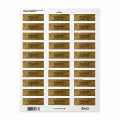 Gold Leaf Folie Kijk Modern Elegant Chic Wedding Etiket (Full Sheet)