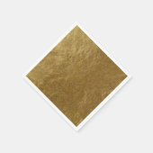 Gold Leaf Folie Kijk Modern Elegant Chic Wedding Servet (Hoek)