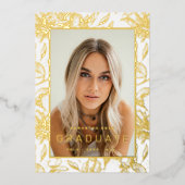 Gold Leaf Folie Ppress Afstudeerder Aankondiging g (Voorkant)