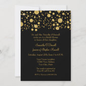 Gold Leaf Glitter Confetti Stip Vrijgezellenfeest Kaart (Voorkant)
