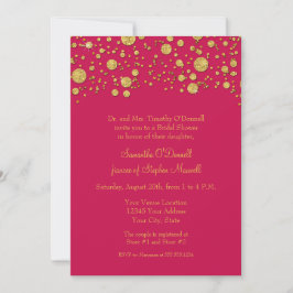 Gold Leaf Glitter Confetti Stip Vrijgezellenfeest Kaart