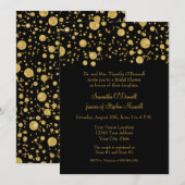 Gold Leaf Glitter Confetti Stip Vrijgezellenfeest Kaart (Voorkant / Achterkant)