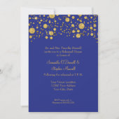 Gold Leaf Glitter Confetti Stippen Elegant Reheari Kaart (Voorkant)