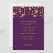 Gold Leaf Glitter Confetti Stippen Elegant Reheari Kaart (Voorkant)