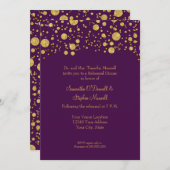 Gold Leaf Glitter Confetti Stippen Elegant Reheari Kaart (Voorkant / Achterkant)