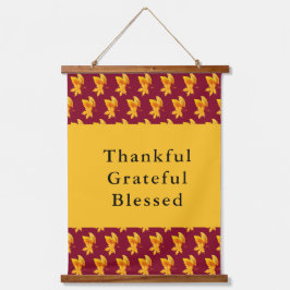 Gold Leaf herfst gebladerte vakantie viering Hangend Wandkleed