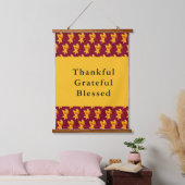 Gold Leaf herfst gebladerte vakantie viering Hangend Wandkleed (Slaapkamer)