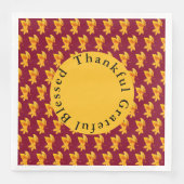 Gold Leaf herfst gebladerte vakantie viering Servet (Voorkant)