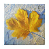 Gold Leaf ~ Keramische tegel Tegeltje (Voorkant)