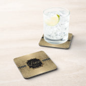 Gold Leaf Kijk Fleur de Lis Faux  Jewel Onderzetter (Rechterzijde)