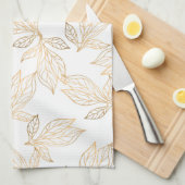 Gold Leaf Kitchen Towel Theedoek (Quarter Fold)