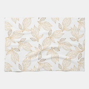 Gold Leaf Kitchen Towel Theedoek