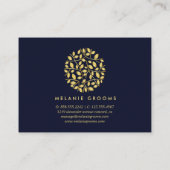 Gold leaf logo Blue Bedankt voor uw aankoop Informatiekaartje (Achterkant)