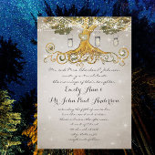 Gold Leaf Mason Jar onder het sterrenhuwelijk Kaart