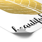 Gold leaf Natuur Love Art Paint Poster (Hoek)