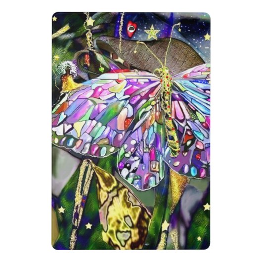 Gold Leaf nieuwjaarsvlinder Mini Klembord (Achterkant)