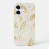 Gold Leaf Pattern iPhone 16 Hoesje (Achterkant)