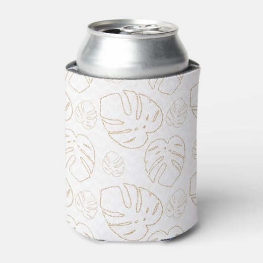 Gold Leaf Pattern-Koelbox Blikjeskoeler (Blikje Voorkant)