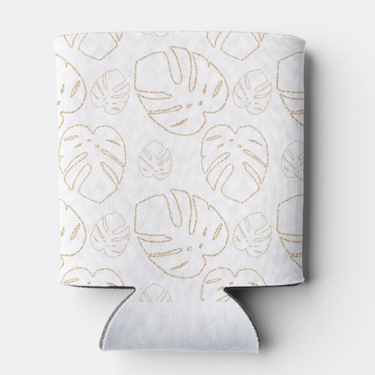 Gold Leaf Pattern-Koelbox Blikjeskoeler (Achterkant)
