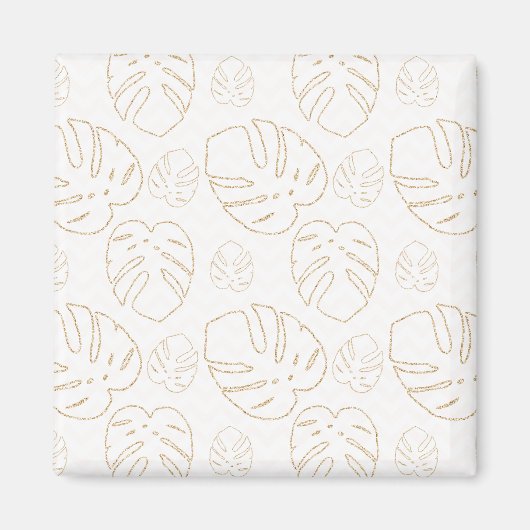 Gold Leaf Patterned Magneet (Voorkant)