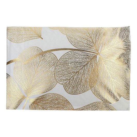 Gold Leaf Pillowcase-set Kussensloop (Achterkant)