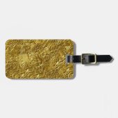 Gold Leaf Print bagagelabel (Voorkant horizontaal)