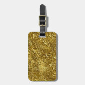 Gold Leaf Print bagagelabel (Voorkant verticaal)