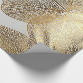 Gold Leaf Print Vakantie inpakpapier (Hoek)