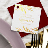 Gold Leaf Quinceanera Bedankt Bedankjes Labels