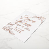 Gold Leaf Save the Date Ppress Folie Invitation Folie Uitnodiging (Gedraaid)