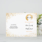 Gold Leaf Spray Ceremony-programma (Staand voorkant)