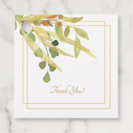 Gold Leaf Spray Gift-Labels Bedankjes Labels
