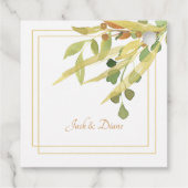 Gold Leaf Spray Gift-Labels Bedankjes Labels (Achterkant)