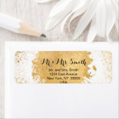 Gold Leaf Spray Postage & Briefpapier Etiket (Insitu)