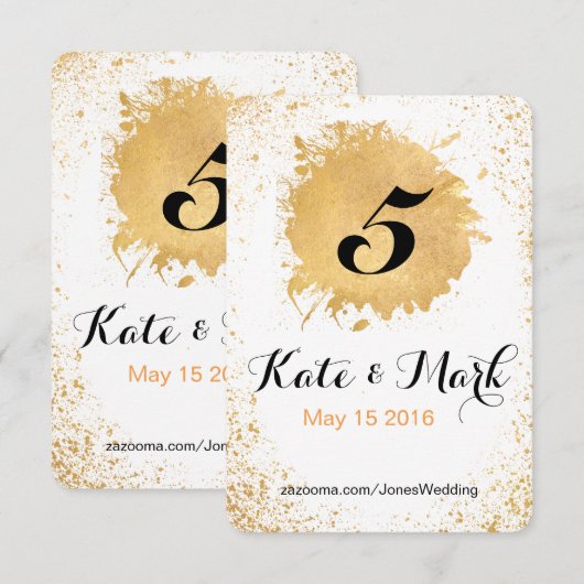 Gold Leaf Spray Reception Accessoires (Voorkant / Achterkant)