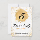 Gold Leaf Spray Reception Accessoires (Achterkant)
