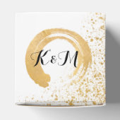 Gold Leaf Spray Reception Accessoires Bedankdoosjes (Bovenkant)