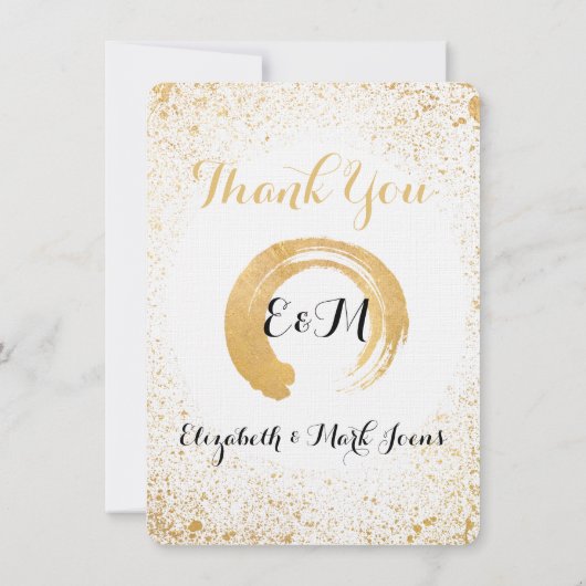 Gold Leaf Spry - Dank u voor uw briefkaart (Achterkant)