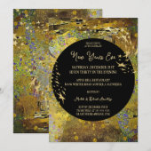 Gold Leaf Uitnodiging voor Nieuwjaar (Voorkant / Achterkant)