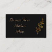 Gold Leaf Visitekaartje (Achterkant)
