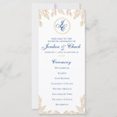 Gold Leaf Wedding Program (Voorkant)
