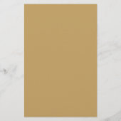 Gold Leafy Crest Monogram Weddenschap Menu (Achterkant)